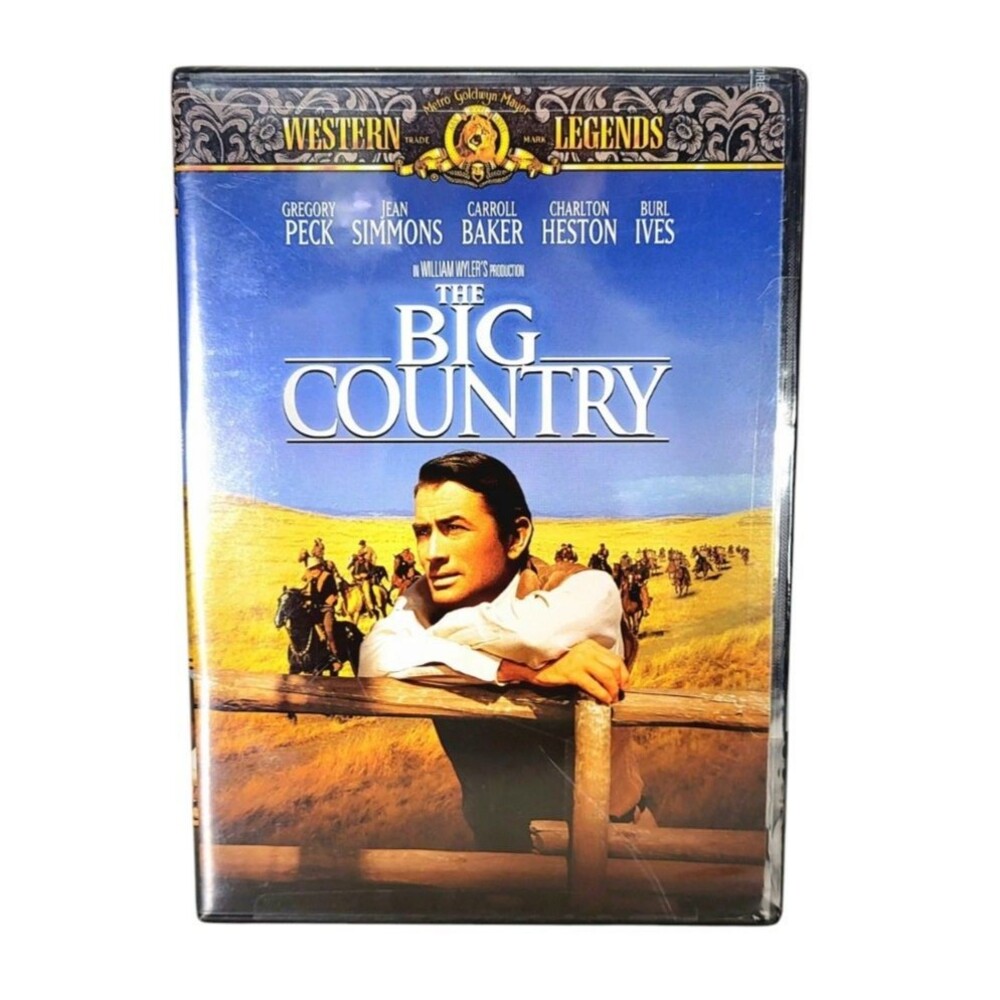 Vintage 1958 The Big Country Gregory Peck Charlton Heston Country Western DVD